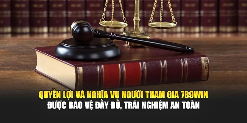 Quyền lợi và nghĩa vụ người tham gia 789Win được bảo vệ đầy đủ, trải nghiệm an toàn